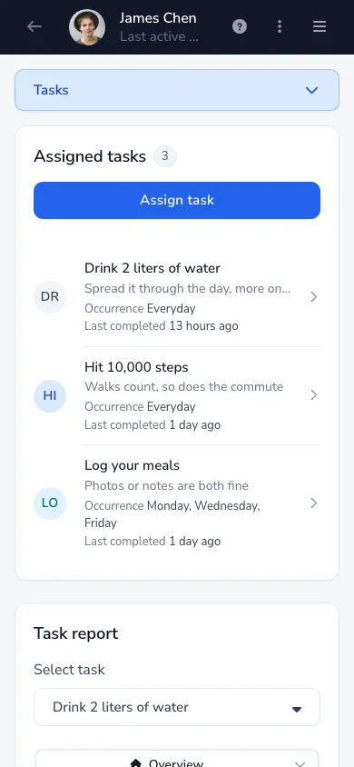 Keep clients on track between sessions